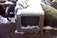 Snow on the TV, NYC