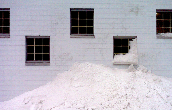 Snow bank, Brooklyn, NY