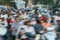 Scooter traffic, Saigon