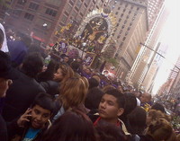 Peruvian New Yorkers, celebration on West 52nd Street