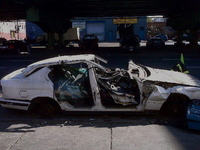 Car wreck, Brooklyn, NY